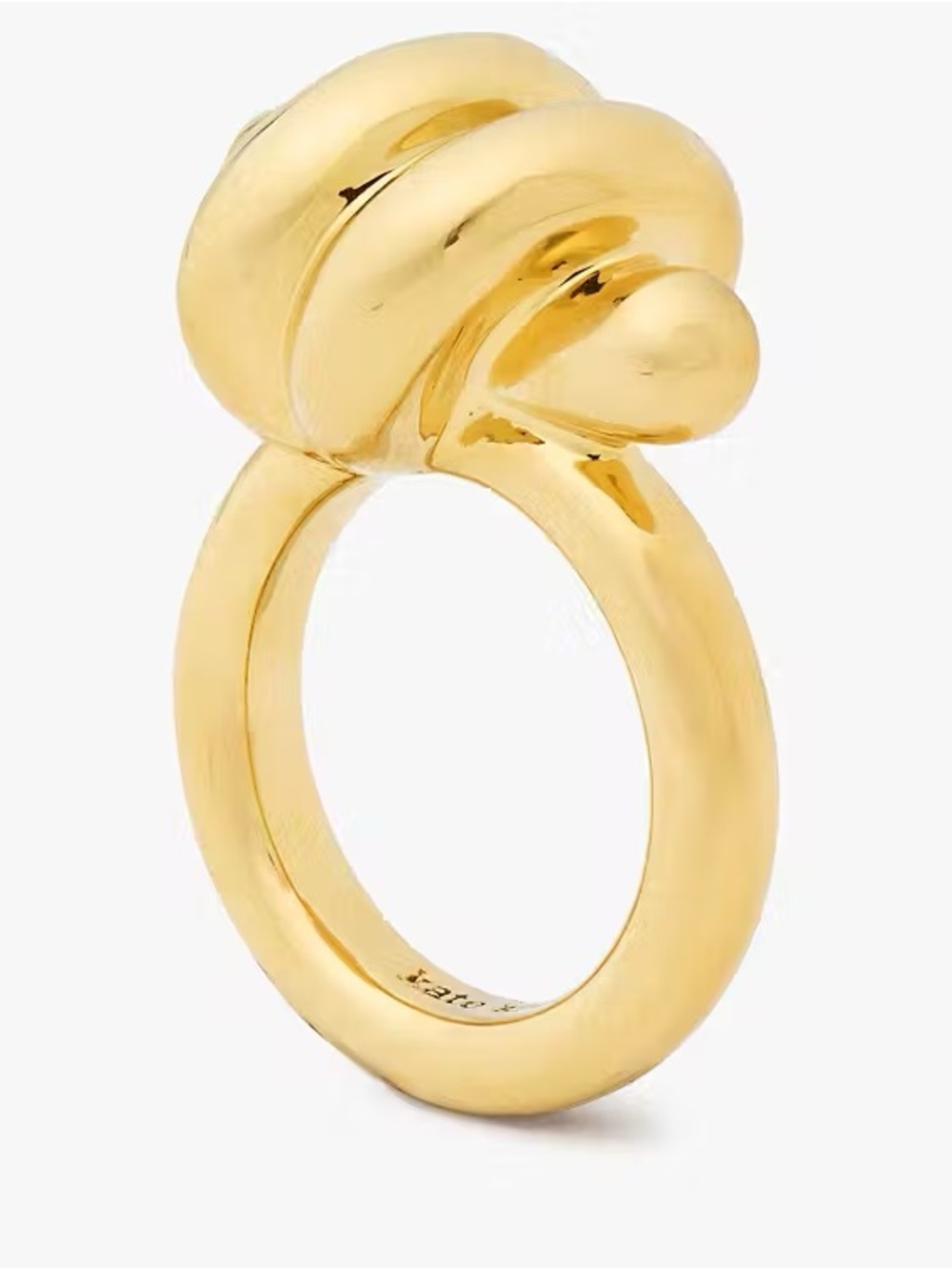 Kate Spade New York Ropes & Knots Ring Gold Tone Size 7 NWT - Picture 12 of 14